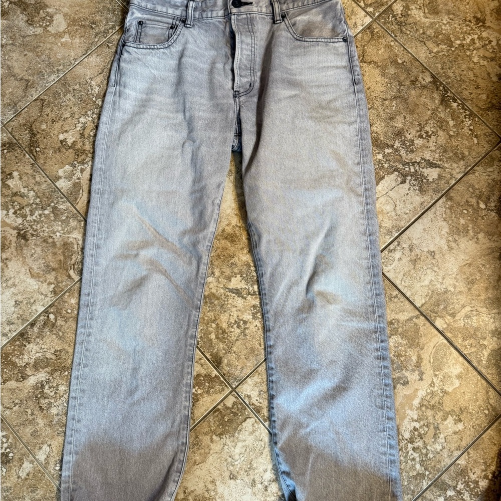 Moussy Gray Straight Jeans Classic Style